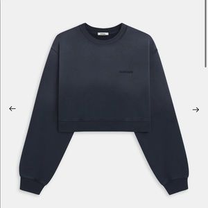 MADHAPPY cropped fleece crewneck